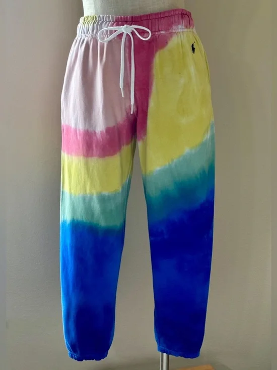 NWT Ralph Lauren tie dye joggers size M - Picture 2 of 7